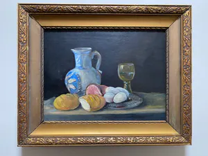 Niet of onleesbaar gesigneerd - Stilleven met wijnglas kopen? Bied vanaf 1!