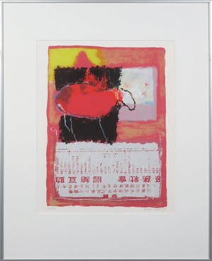 Anna Verrijt - Zeefdruk, Scraps III - Ingelijst kopen? Bied vanaf 1!