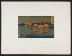 Hasegawa Sadanobu - Houtdruk, Owari Tsushima Tenno Matsuri / Rokuju-yo Shu Meisho Zue kopen? Bied vanaf 100!