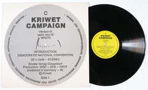 Ferdinand Kriwet - Campaign Hörtext IX / Radio-Text IX 1972/1973 verkocht voor € 1!