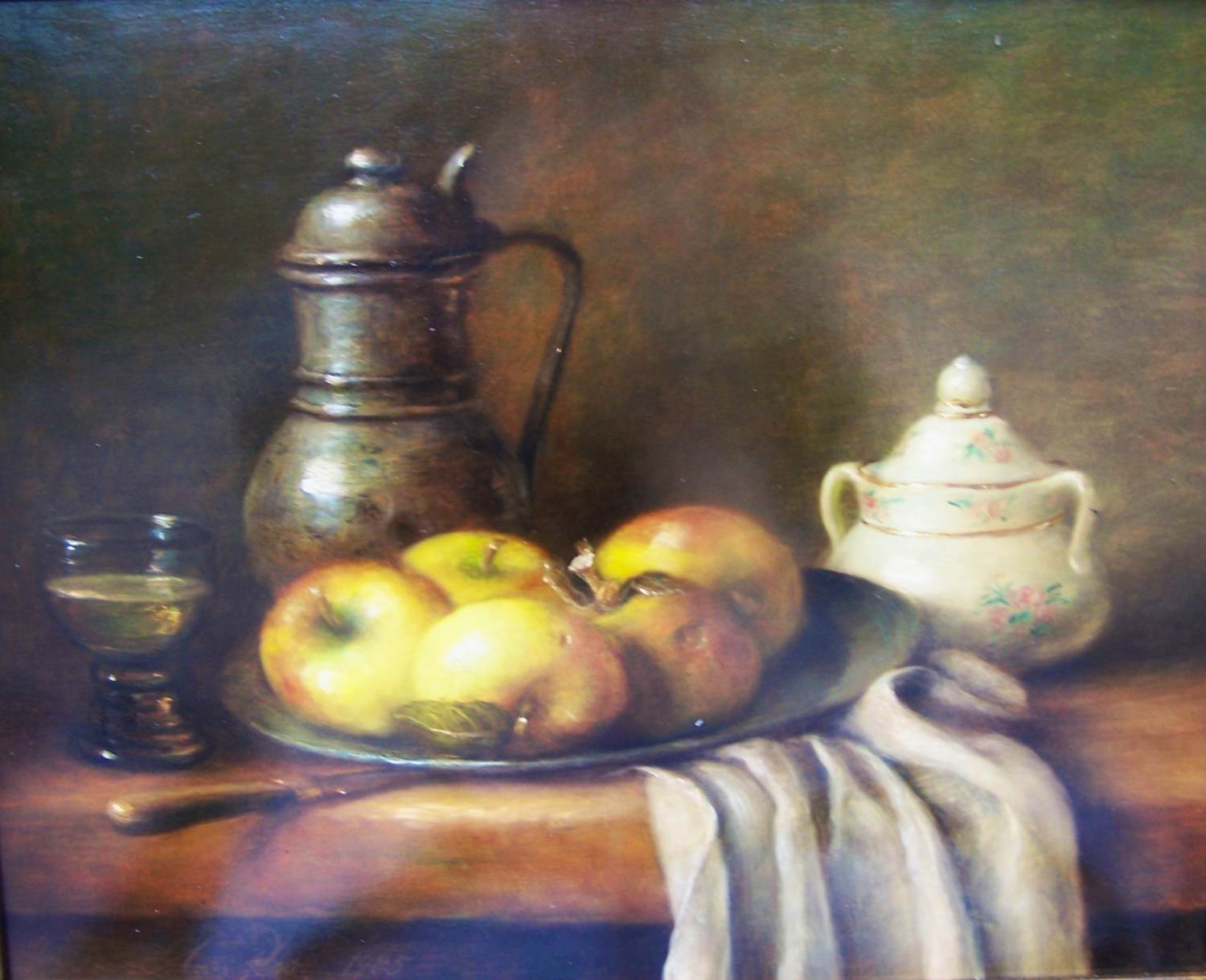 Ad de Roo - Stilleven met appels . kopen? Bied vanaf 350!
