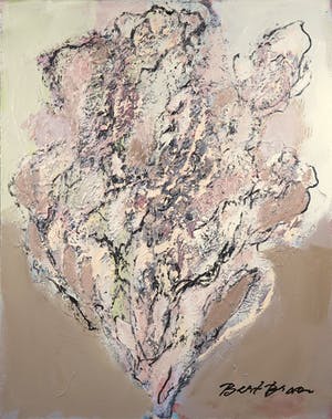 Bert Braam - Acryl op doek, Plantaardige waaier kopen? Bied vanaf 10!