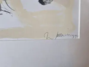 Ron Gennisse - Grote abstract-expressionistische Litho "bedekking" - zeer kleine oplage (6) kopen? Bied vanaf 37!