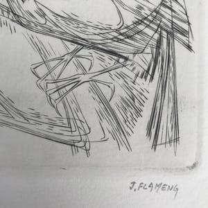 Jan Flameng - 4 prachtige gesigneerde en genummerde etsen - oplage 30 kopen? Bied vanaf 65!