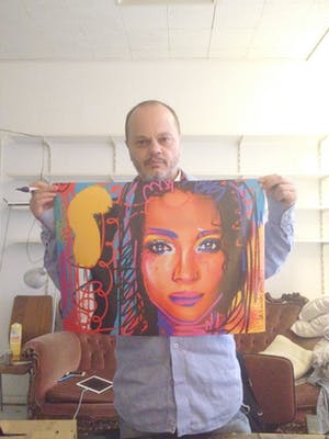 Peter Klashorst - Street Art Woman kopen? Bied vanaf 1!