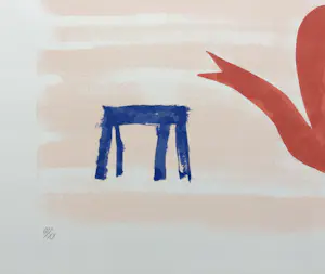 Klaas Gubbels - ‘Hartenkan met tafel’ - zeefdruk - 2005 - oplage XX kopen? Bied vanaf 295!