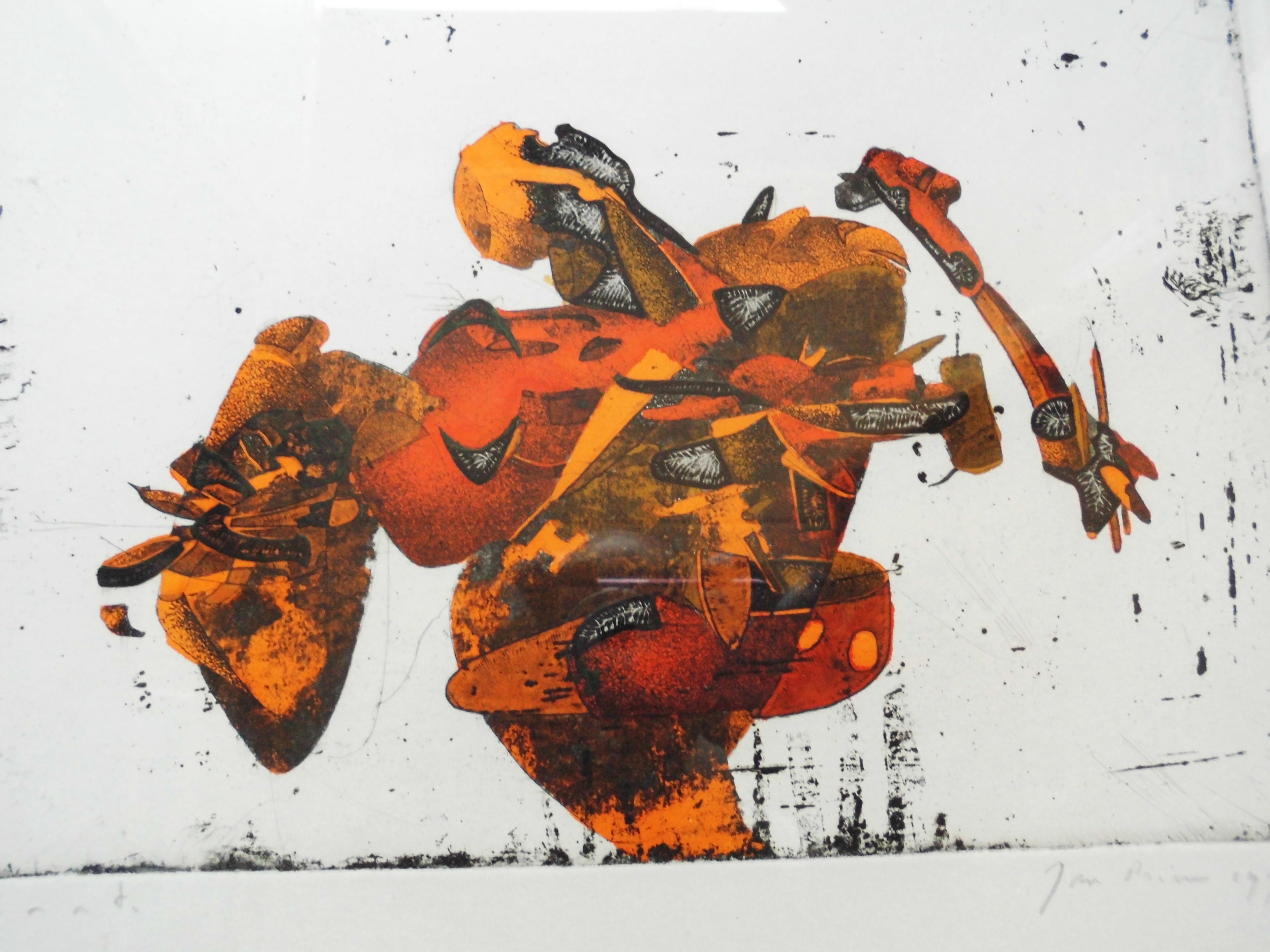 Jan Prins - Ingekleurde Grafiek - Abstract kopen? Bied vanaf 25!