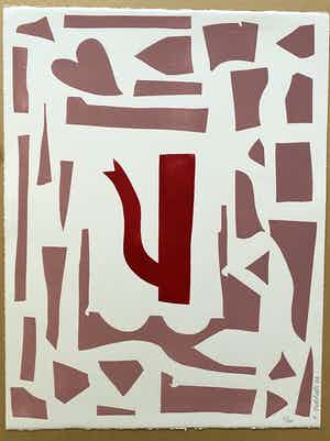 Klaas Gubbels - Houtdruk verkocht voor € 400!