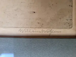 Willem Witjens - ets - Binnenhaventje met bootjes - 1929, gesigneerd r.o. kopen? Bied vanaf 20!