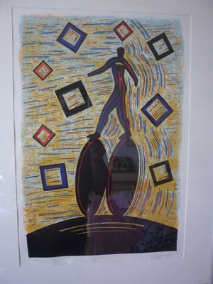 Hans Wap - litho: Wheels - 1995 kopen? Bied vanaf 10!