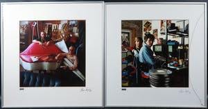 Paul Huf - Foto, Lot van twee portretten van o.a. Paul Verhoeven - Ingelijst kopen? Bied vanaf 1!