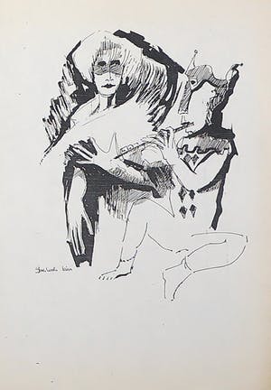 Joe Wols - Lot van 5 zwart/wit figuren kopen? Bied vanaf 1!