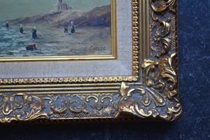 Niet of onleesbaar gesigneerd - Zeezicht - Olieverf op paneel kopen? Bied vanaf 10!