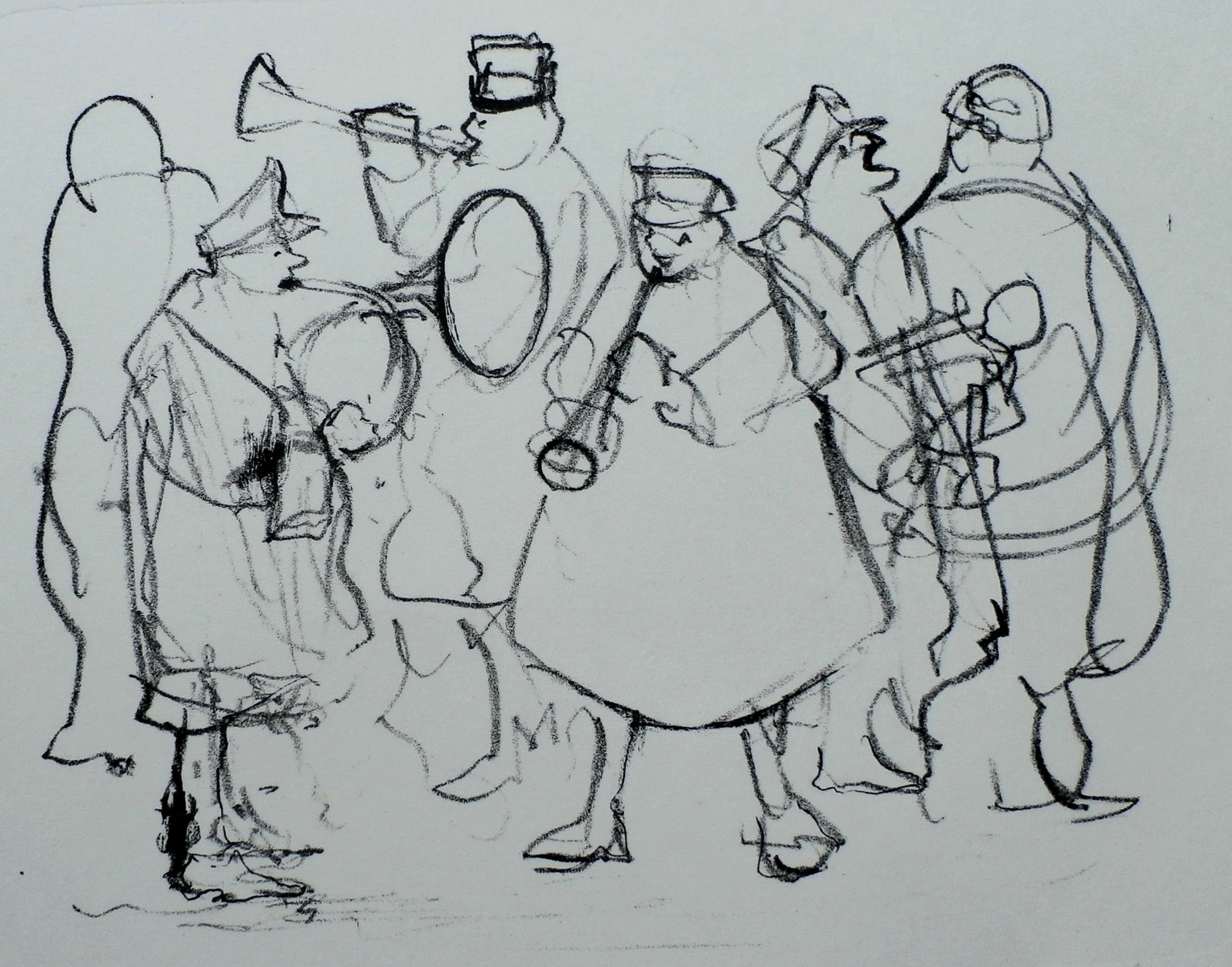 Dirkje Kuik - Litho: muziekband - 1967 kopen? Bied vanaf 55!