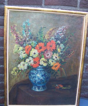 Niet of onleesbaar gesigneerd - Stilleven met zomerbloemen. kopen? Bied vanaf 10!