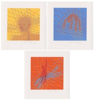 Willem F. Wagner - Drie handgesigneerde zeefdrukken: Konstruktiv life I, II, III kopen? Bied vanaf 25!