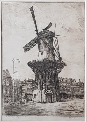Frans de Groen - Molen a/h Oostplein R'dam (vooroorlogs Rotterdam) 039-FG kopen? Bied vanaf 25!