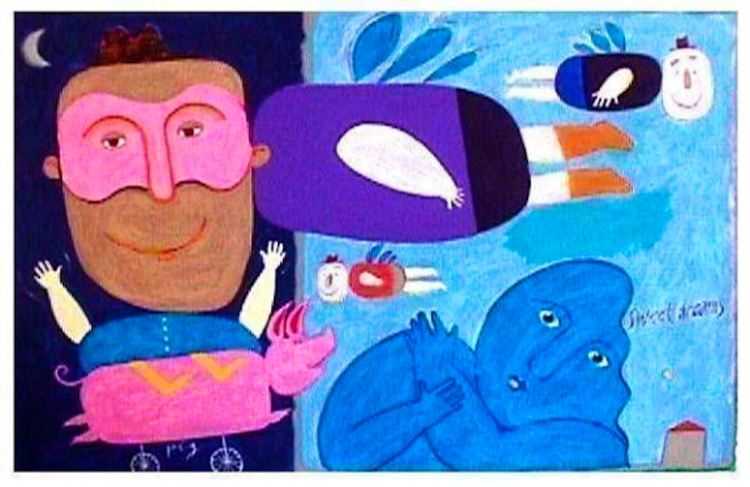 Wouter Stips - Kleurenzeefdruk SWEET DREAMS Handgesigneerd kopen? Bied vanaf 85!