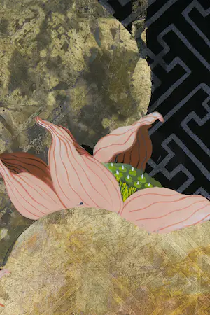 Niet of onleesbaar gesigneerd - Vier beschilderde decoratieve Chinese (lak)wandpanelen kopen? Bied vanaf 1!