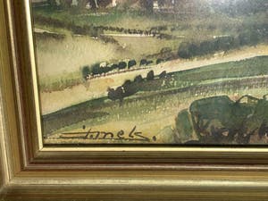 Jacques Mels - aquarel , landschap , ingelijst en handgesigneerd kopen? Bied vanaf 39!