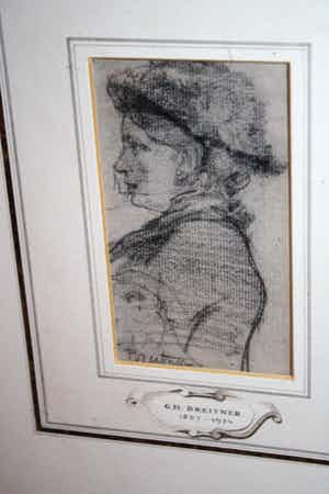 George Hendrik Breitner - dame met sluier / tentoonstelling 1971 verkocht voor € 490!