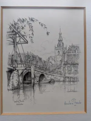 Anton Pieck - De Hoge Brug te Overschie kopen? Bied vanaf 50!