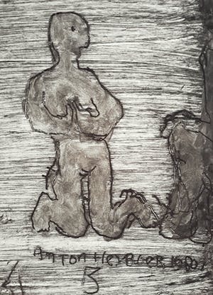 Anton Heyboer - Overpeinzing, ets (groot!) kopen? Bied vanaf 295!