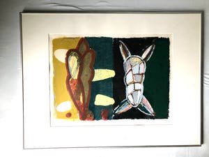 Piet Warffemius - Slangekracht - Zeefdruk, Fraai Ingelijst kopen? Bied vanaf 80!