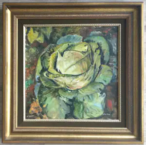 Johan Hendrik Gelink - Witte kool | olieverfschilderij in mooie lijst! kopen? Bied vanaf 59!