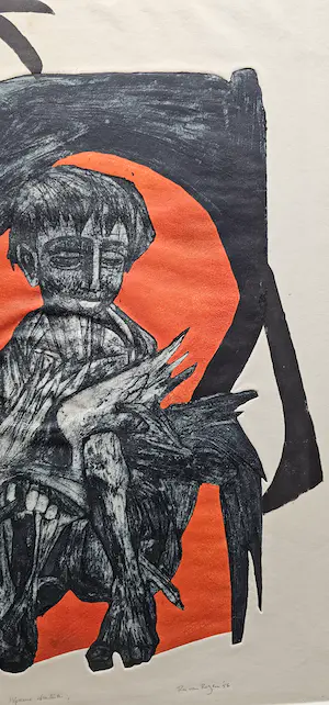 Ru van Rossem - Jongen met haan 8/25 kopen? Bied vanaf 100!