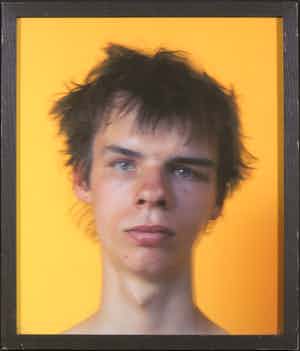 Hans Abbing - Foto, Zonder titel (portret) - Ingelijst verkocht voor € 1!