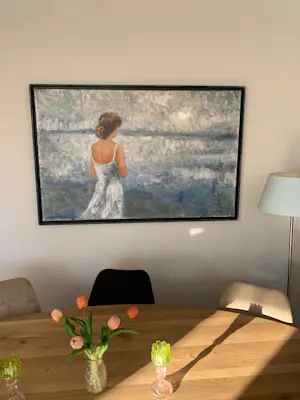 Jose van Gool - Uitkijkend over zee kopen? Bied vanaf 500!