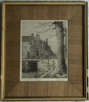 Johannes Elsinga - + Henriëtte Hubregtse-Lanzing : 3 Ingelijste prenten van Franeker, Friesland kopen? Bied vanaf 50!