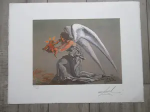 Salvador Dali - Engel met Christuskind - Zeefdruk kopen? Bied vanaf 250!