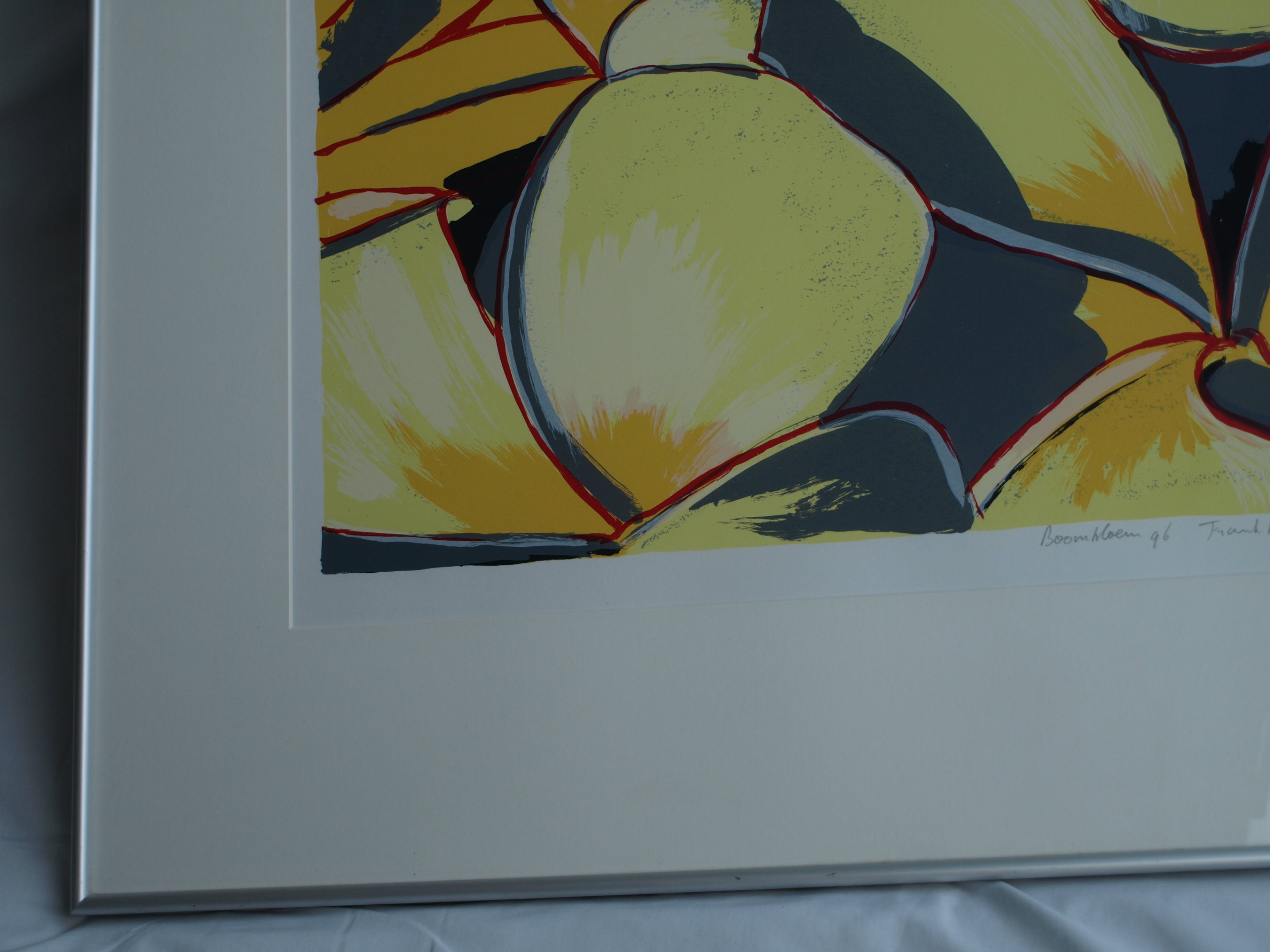 Frank Rosen - Zeefdruk , Boombloem - gesigneerd & ingelijst - 1996  kopen? Bied vanaf 50!