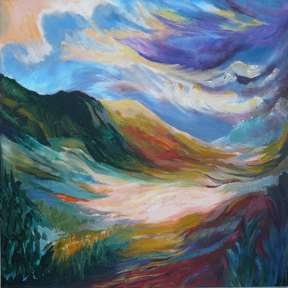 Diana Kaltofen - Duinen -olieverf 1985- verkocht voor € 75!
