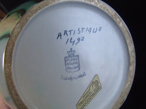 Kunstaardewerkfabriek Regina - vaas plateel Flora Gouda decor Artistique kopen? Bied vanaf 40!