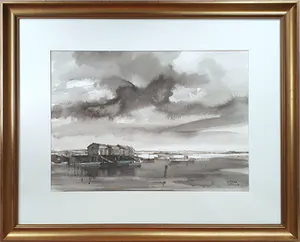 Hen Euverman - Ile d'Oléron | aquarel - Ingelijst kopen? Bied vanaf 95!