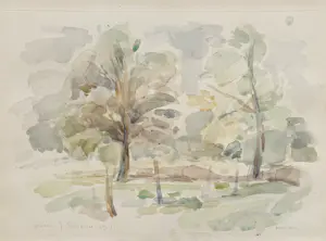 Buy Peter Schenk - Landschap met bomen? Bid from 35!