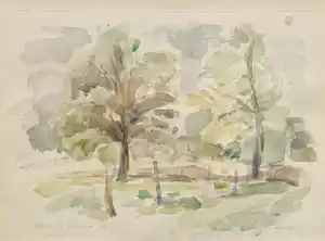 Buy Peter Schenk - Landschap met bomen? Bid from 35!