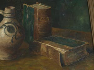 Henriette Breedveld - Olieverf op doek , “Vaas met Boeken” – ca 1915 kopen? Bied vanaf 10!