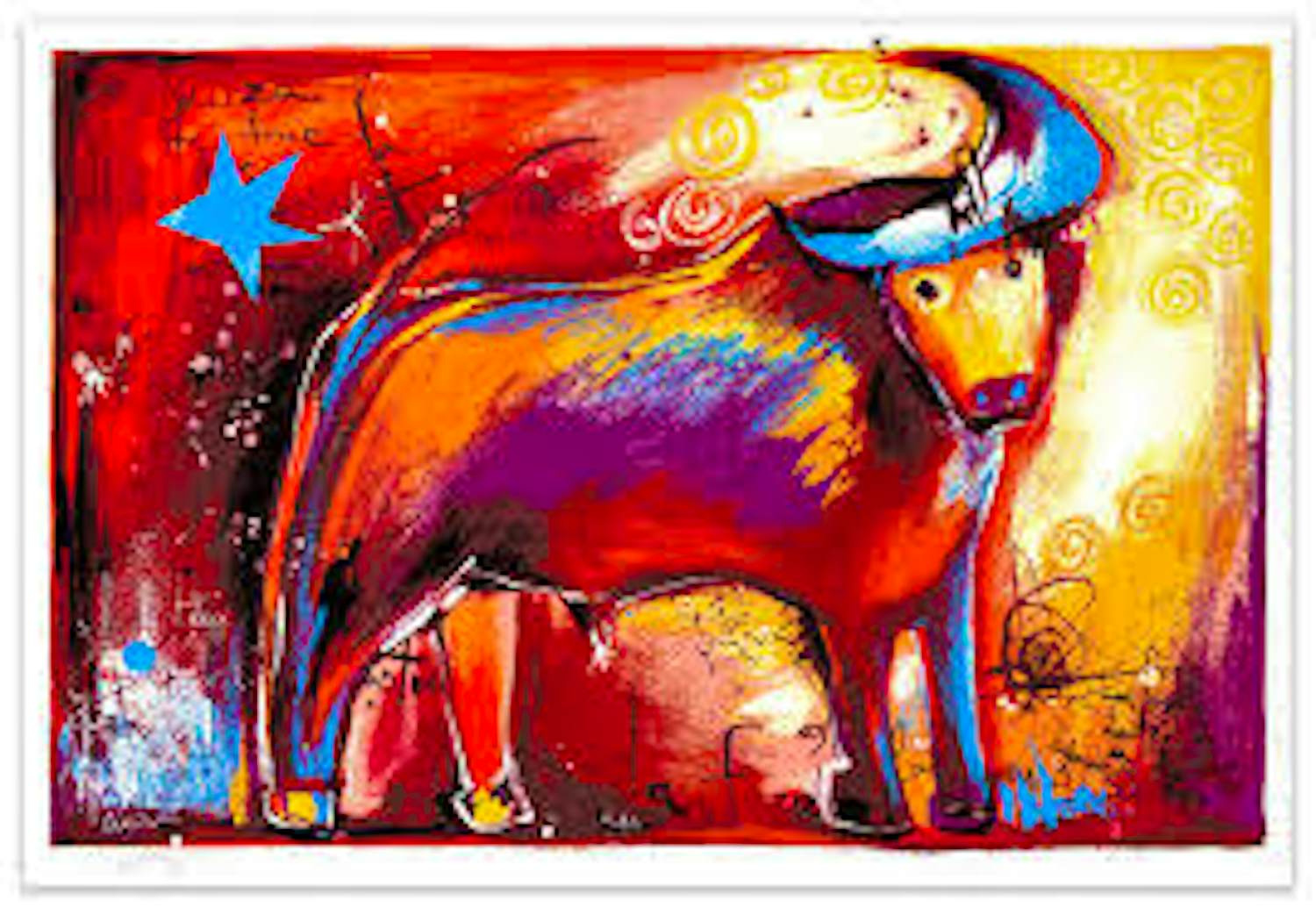 Angeles Nieto - Zeefdruk 'Toro' kopen? Bied vanaf 350!