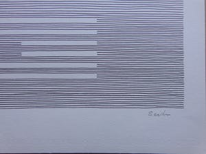 Michel Seuphor - LOT VAN 2 STUKS / GEOMETRIE / ZW-W LITHO / 75x55cm / SIG kopen? Bied vanaf 45!