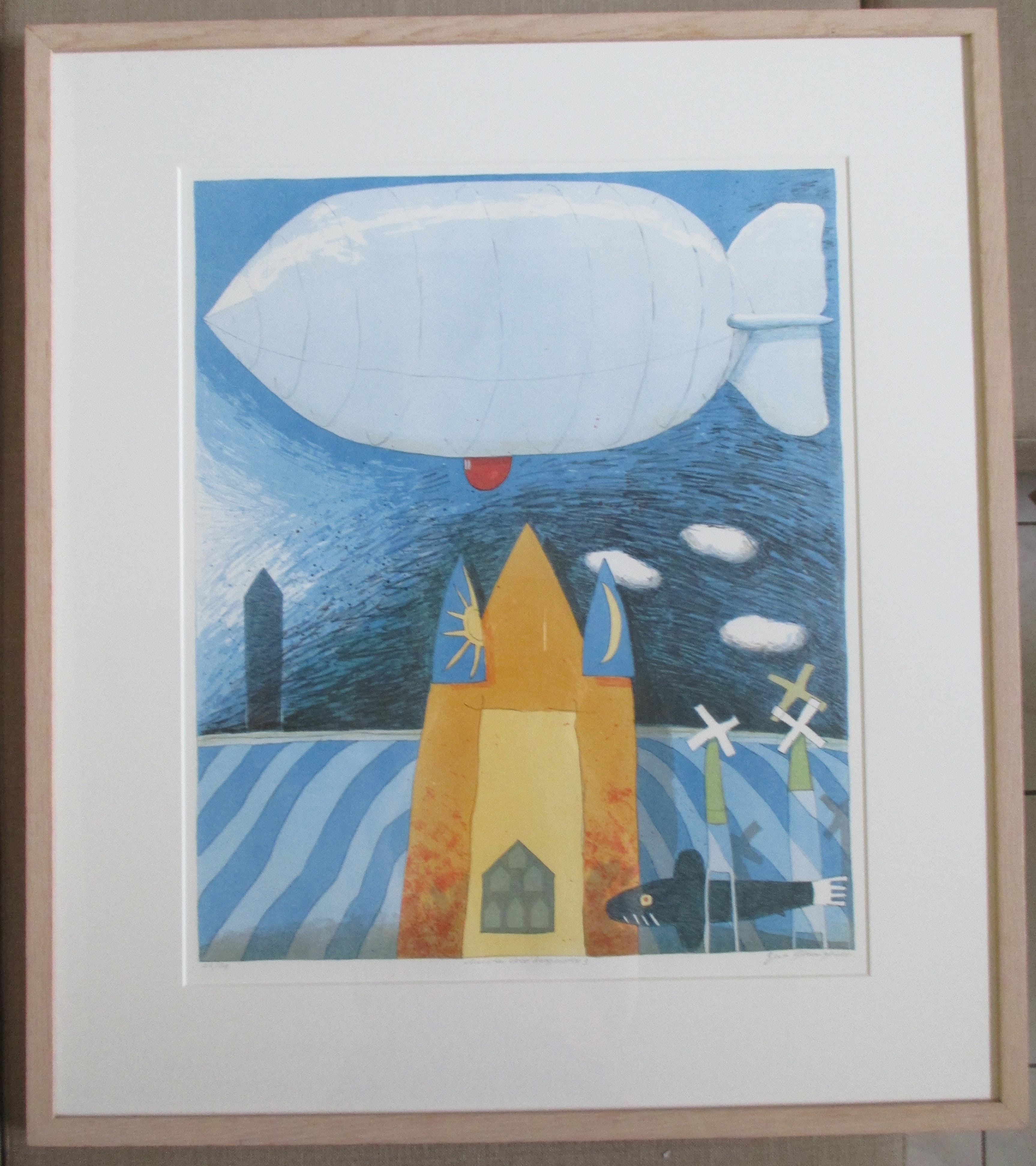 Gert Strengholt - Ingelijste litho 'Vluchten voor hoogwater 3' kopen? Bied vanaf 55!