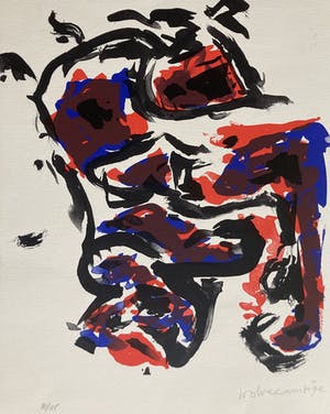 Theo Wolvecamp - Abstracte compositie kopen? Bied vanaf 95!