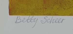 Betty Scheer - Linosnede, De Lunch kopen? Bied vanaf 35!