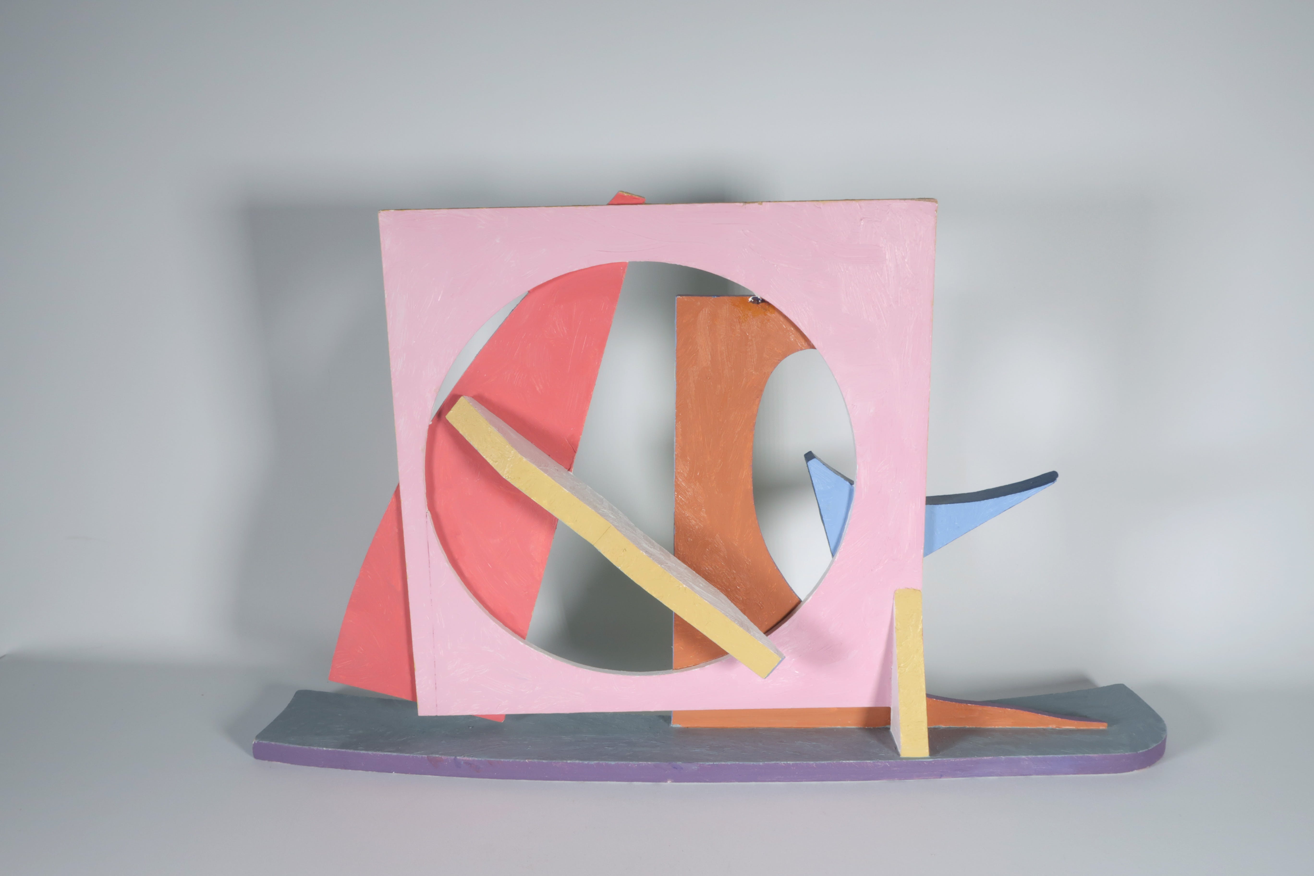 Paul Overhaus - Object, olieverf op hout, Zonder titel verkocht voor € 100!