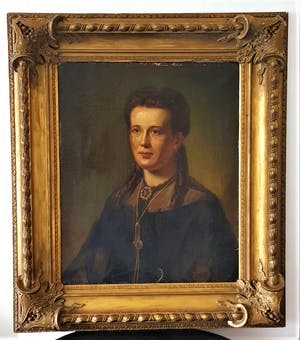 Wilhelm Kleinenbroich - Een portret van dame kopen? Bied vanaf 550!