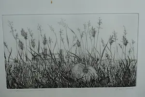 Willem Minderman - LANDSCHAP MET BEBOUWING OP DE ACHTERGROND kopen? Bied vanaf 50!