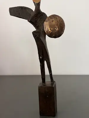 Loek Bos - Warrior a la Henry Moore + boek kopen? Bied vanaf 325!